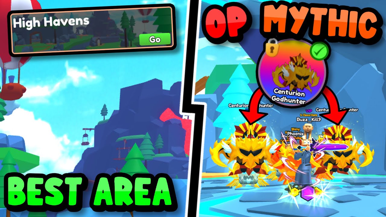 Got The Best Area And Got The Op Mythic Pet Roblox Sword