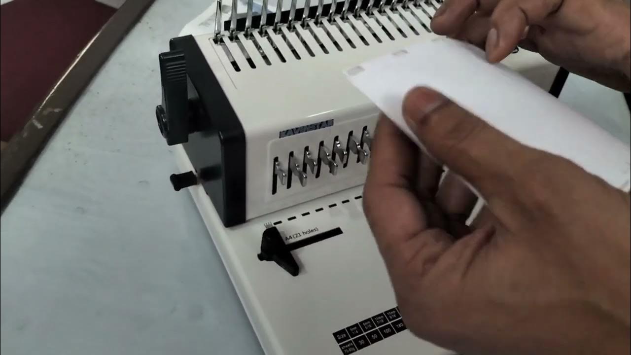 Comb Binding Machine Price in India II Comb Binding Machine Heavy Duty II Commercial Binding