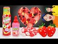 Pink Food Strawberry Ice Cream DONA MUKBANG 