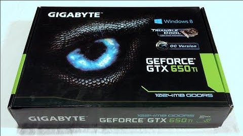 GeForce GTX 650 Ti 1 GB Unboxing and Review