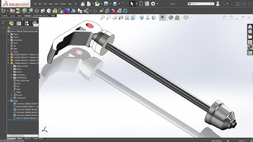 Solidworks tutorial #142 | how to make a Bicycle Quick release skewer in solidworks2020