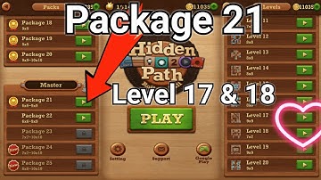 Roll the ball Hidden path || Master  || package 21 || Level 17 || Level 18 || All Level