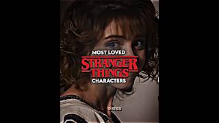 Most Loved Stranger Things Characters🌟☀️#strangerthings#steveharrington#elevenhopper#jimhopper