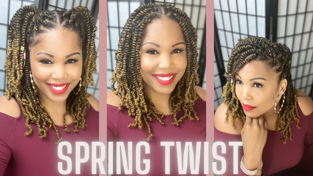 SPRING TWIST HAIRSTYLES/ PERFECT FOR SUMMER & SPRING - YouTube