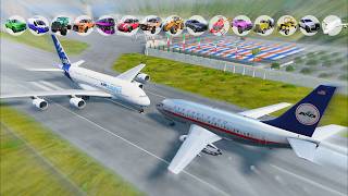 Can Any Vehicle Stop a Boeing 737 from Taking Off? ✈️💥 Which Car Can Survives? | BeamNG.drive