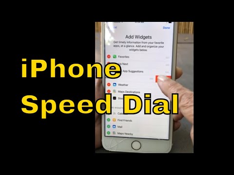 iPhone Speed Dial