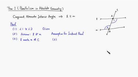 MTH 530 Parallelism in Absolute Geometry