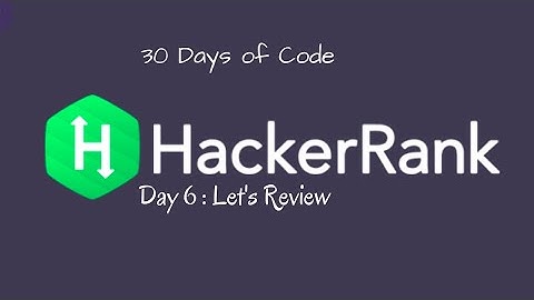 Day 6 : Let