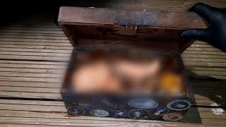 I OPENED THE BOX I FOUND BURIED IN THE WOODS! You won’t believe what I found inside!