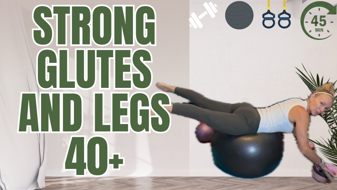 STRONG GLUTES AND LEGS 40+ - YouTube