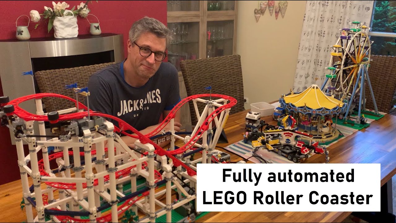 Fully automated LEGO Roller Coaster (10261) with Mindstorms EV3 [en ...