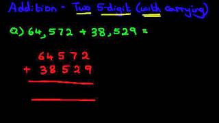 Addition (Two 5-digit numbers [with carrying])