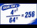 “Secret Shortcut to Exponential Equations 🤯 Olympiad Level Made Easy!” | Find X