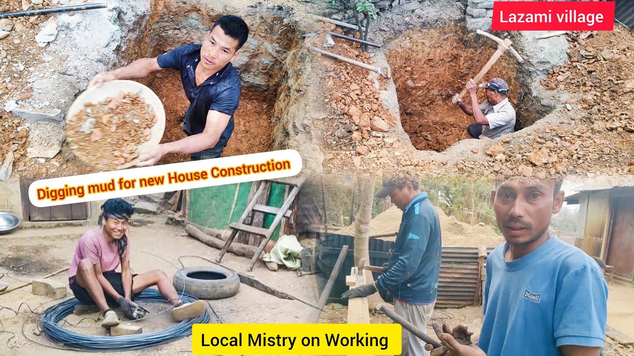 Lazami Local Mistry working for new House Construction. 🏫🛖