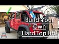 Jeep Wrangler Hard Top Removal Hoist on a Budget!