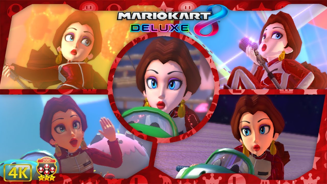 Mario Kart 8 Deluxe DLC ⁴ᴷ Full Booster Pass Course (200cc, All 12 DLC Cups) Pauline gameplay