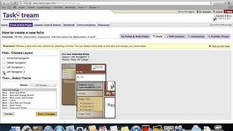 MHC How to use Taskstream