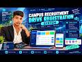 💼 Campus Recruitment Drive Registration System | Python Flask + MySQL | MCA/BCA Final Year Project 🎓