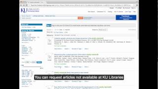 Searching for Articles