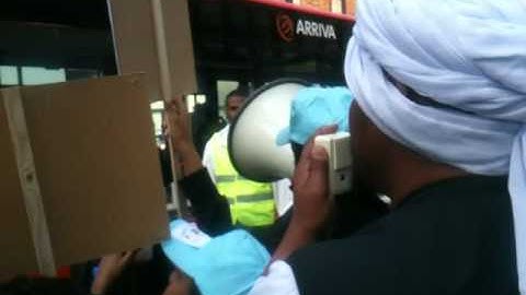 London 25th March demo outside Eritrean embassy