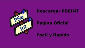 Descargar PSEINT - Estudio de algoritmos