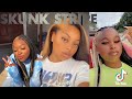 Skunk stripe 🦨😍 TikTok compilation - Hair dye
