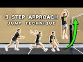 3 step approach jump technique  how to jump higher