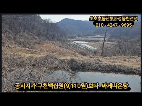 공시지가 구천백십원 보다  싸게 나온  땅 ###