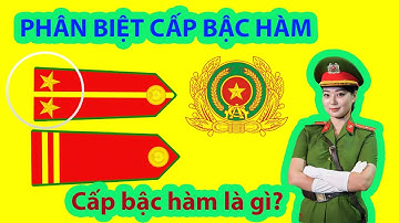 Công an nhân dân | Cấp bậc hàm trong lực lượng công an nhân dân