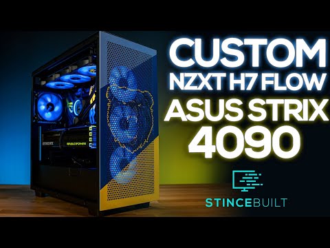 Custom NZXT H7 Flow For @FudgeXL Asus 4090 Strix + 13900k Build!