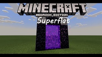 How to Get to The Nether in Superflat! - Minecraft Bedrock Superflat Ep. 2