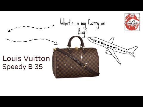 Packing My LV Speedy B 35 for an Overnight Stay! 🧳 😃 🏨 