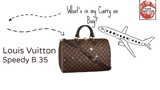 Packing My LV Speedy B 35 for an Overnight Stay! 🧳 😃 🏨 