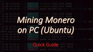 Mining Monero on PC (Ubuntu)