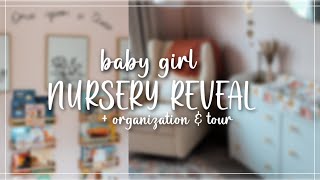 BABY GIRL NURSERY REVEAL 🎀✨   organization & in-depth tour