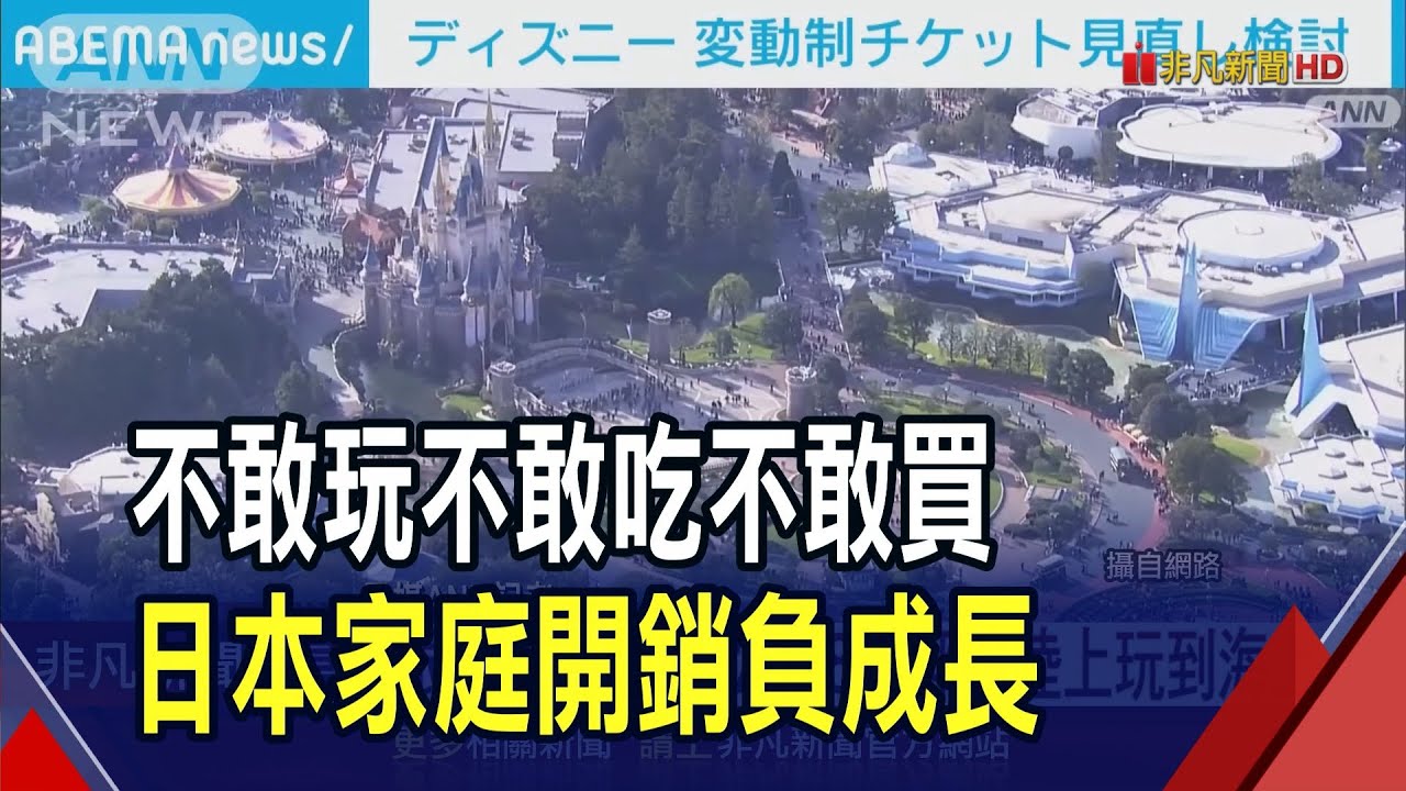 東京迪士尼票價遊客卻步 社長鬆口考慮降價 洗戰鬥澡.不買零食 日4月家庭支出意外萎縮｜非凡財經新聞｜20250607