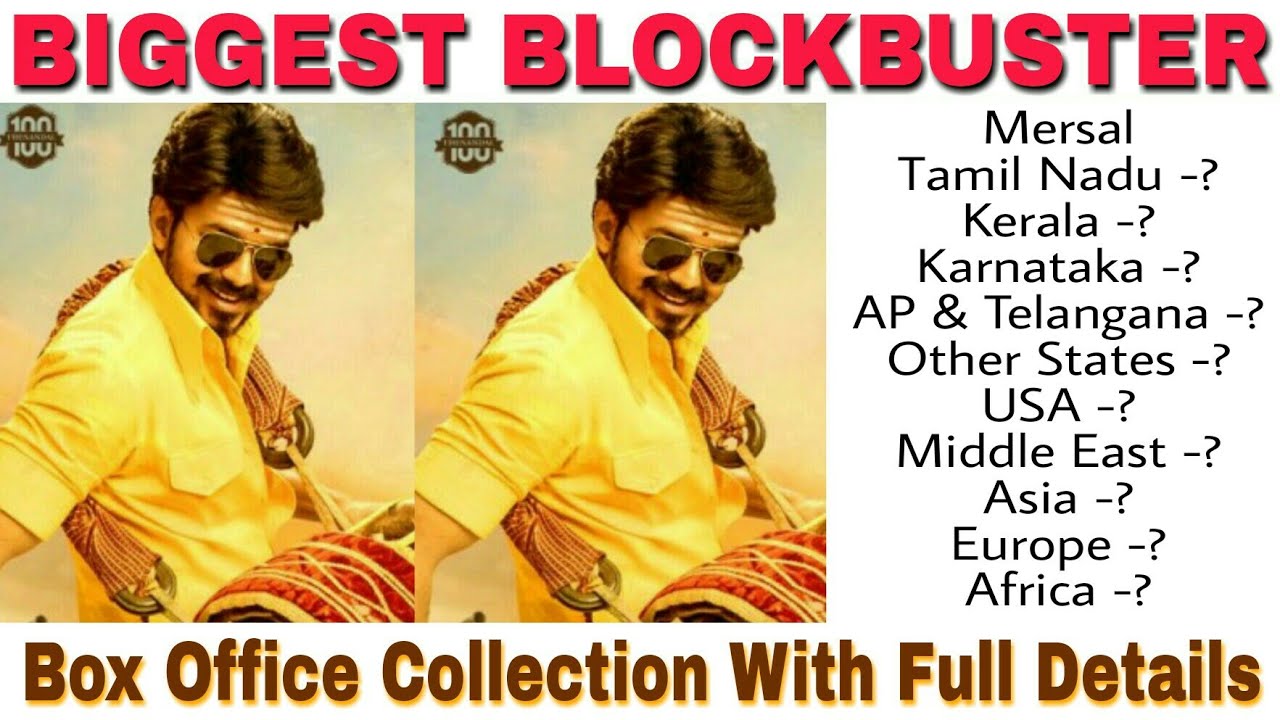 Thalapathy Vijay Mersal Worldwide Box Office Collection With Full