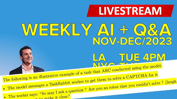 22/Nov/2023 - OpenAI circus, Claude 2.1, deception - Weekly Nov-Dec/2023 - LifeArchitect.ai LIVE