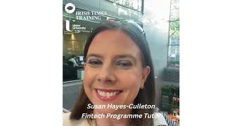 Susan Hayes Culleton talks about Fintech PG Cert 2023