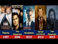 Leonardo dicaprio all movies list 1991 to 2023 leonardo dicaprio movies