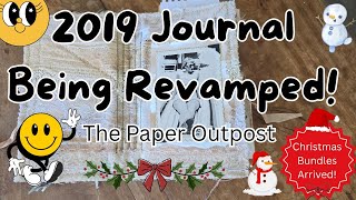 Transforming a 2019 Junk Journal! 🧵 Vintage Add-Ins, Old Letters, Photos & Beautiful Upgrades