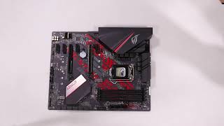 Unboxing Asus ROG STRIX B360-H GAMING 4DDR4 DVI/HDMI/M.2 uATX hands on (not a review)