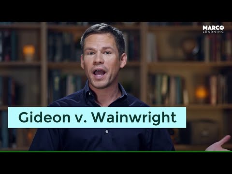 Wideo: Co orzekł Sąd Najwyższy w quizie Gideon przeciwko Wainwright?