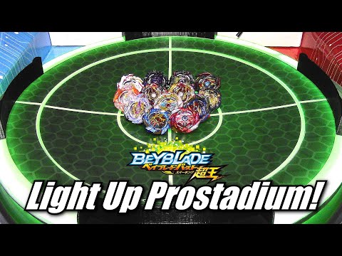 BEYBLADE METAL FURY/4D Mystery Pick Battle in the Light Up Prostadium! 