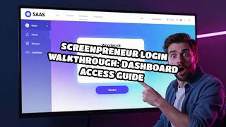 Screenpreneur Login Walkthrough: Dashboard Access Guide Update