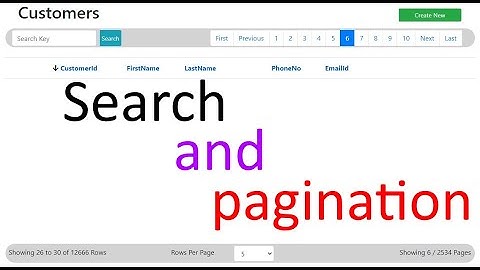 Search Function In ASP.NET Core MVC CRUD