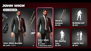 *John Wick* Today's Current FORTNITE Item Shop Revealed! [5/18/2024]