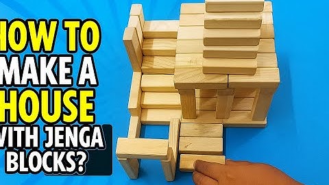 Jenga Tutorial #13: How to make a house with Jenga Blocks? Wooden Blocks Home 😇 #woodenblocks #jenga
