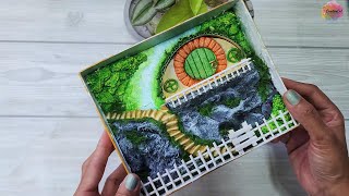 Hobbit house in a box, art and craft, diy, CreativeCat, crafting ideas, sweet box reusing idea by Creative Cat 2,787 views 5 months ago 4 minutes, 37 seconds