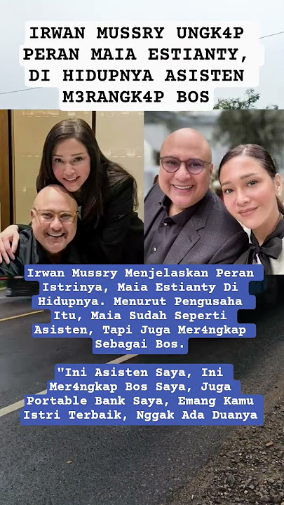 #irwanmussry ungk4p peran #maiaestianty dih1dupnya #shortvideo #trending #fyp #artist